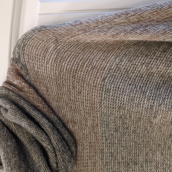 Knitted Cow Neck Sweater Poncho - Picture 3 of 3